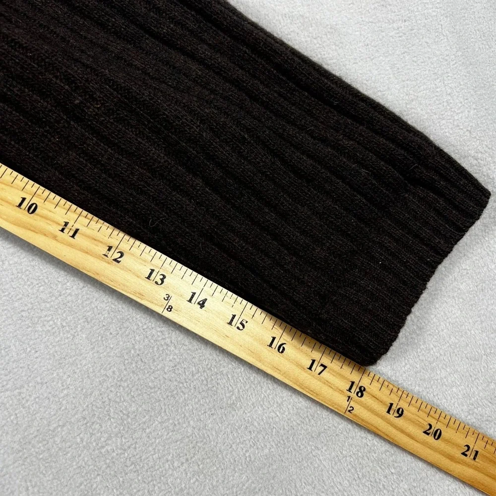 Vintage Banana Republic Lambswool Sweater Mens XL Brown‎ Hong Kong Soft Stretch